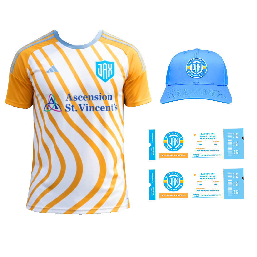 BLACK FRIDAY MATCH PACK 3RD JERSEY + HAT + 2 SUPER LEAGUE TICKETS BUNDLE