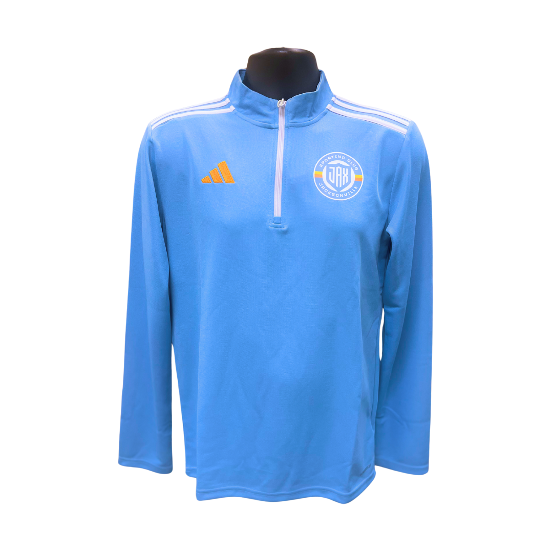 Men's Blue Adidas Quarter Zip
