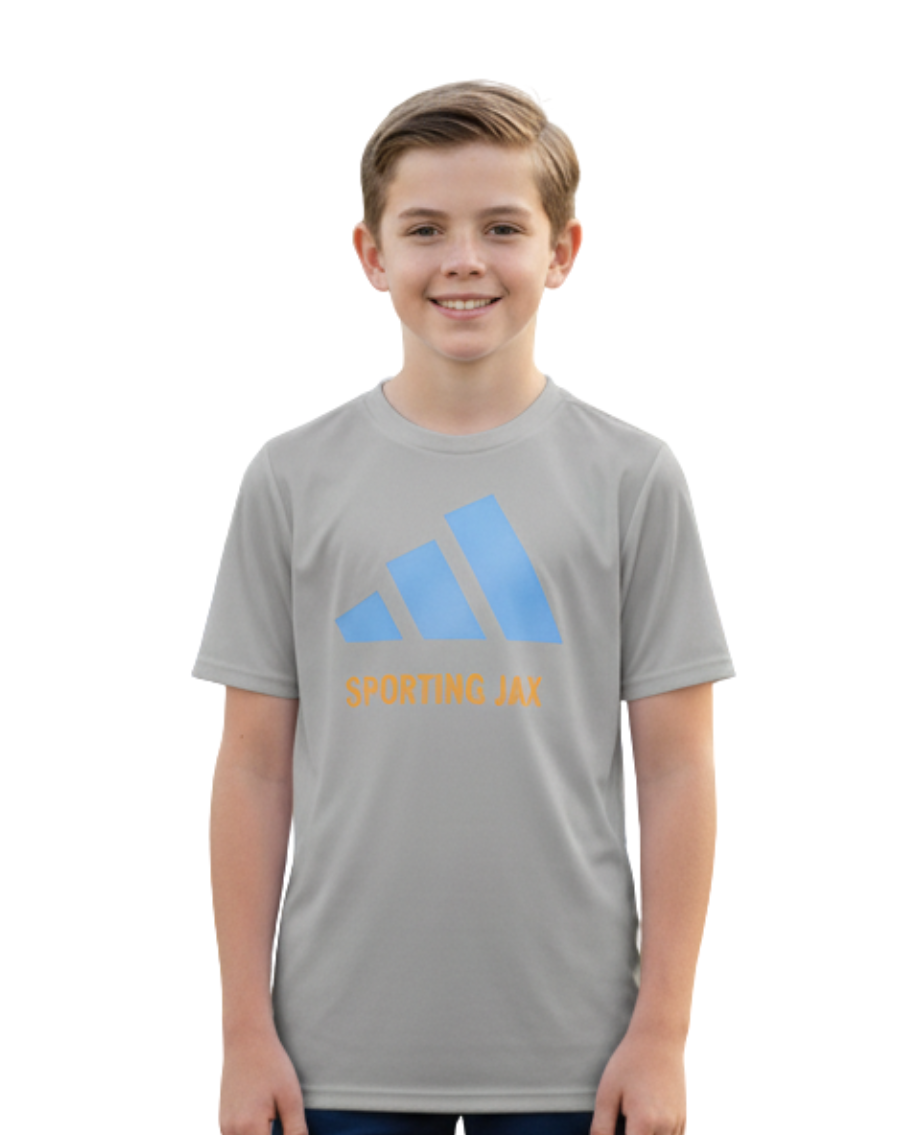 Youth Gray Adidas SJAX T-Shirt