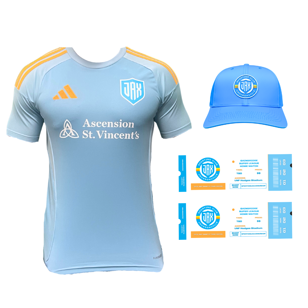 BLACK FRIDAY MATCH PACK HOME JERSEY + HAT + 2 SUPER LEAGUE TICKETS BUNDLE