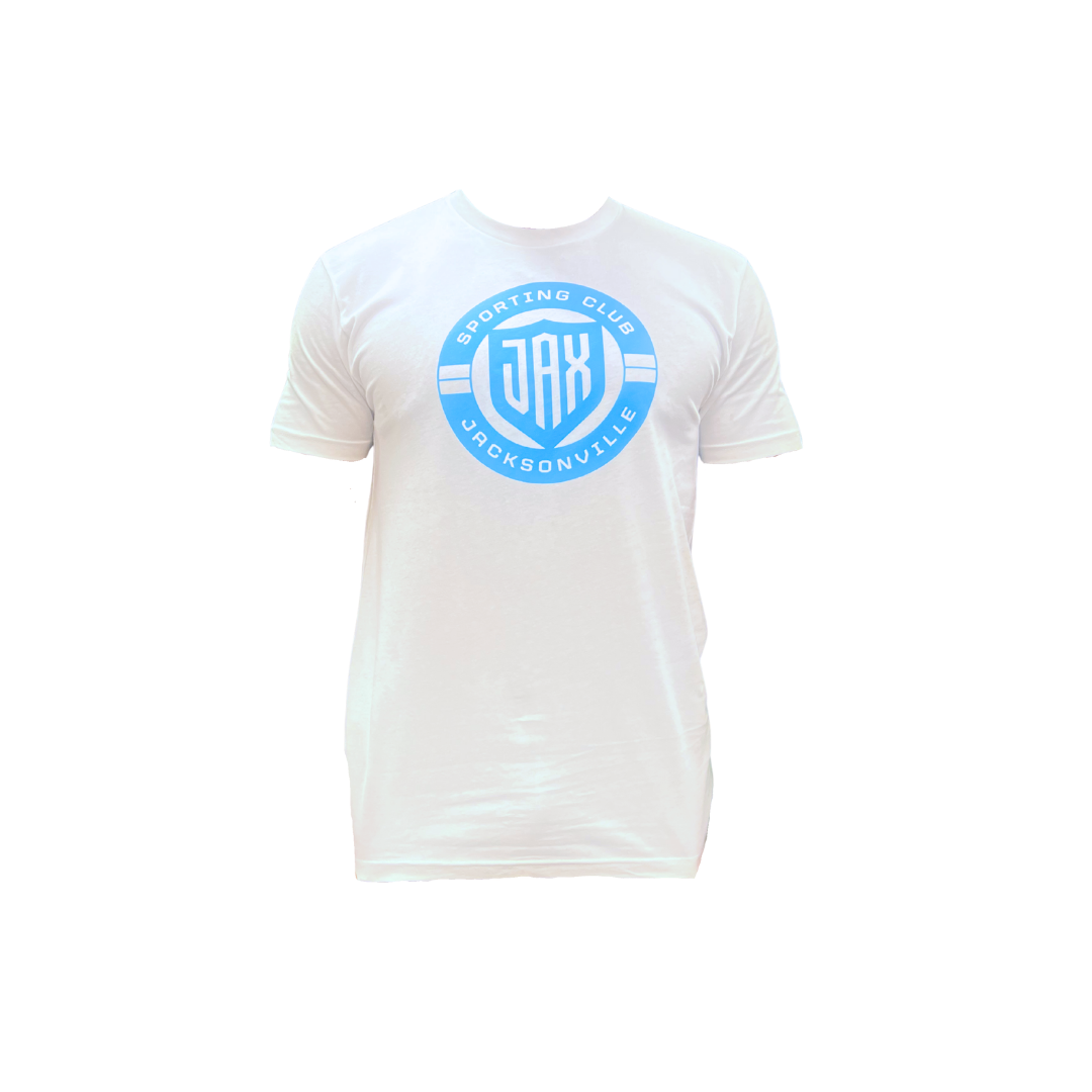 Unisex White Crest Tee