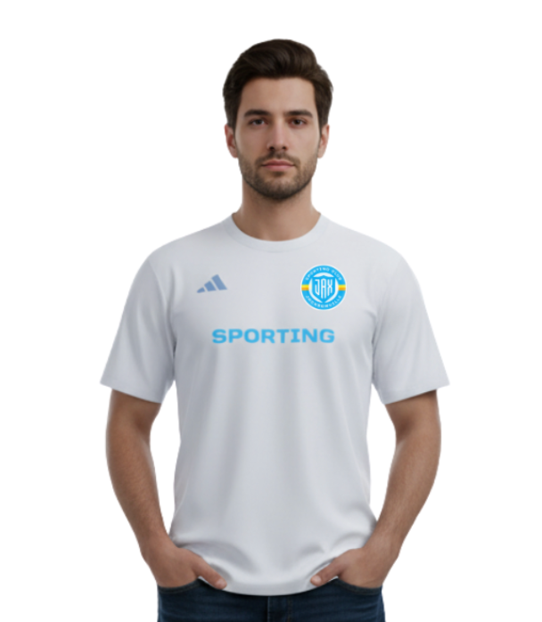 White Adidas Game N Go "Sporting" Tee