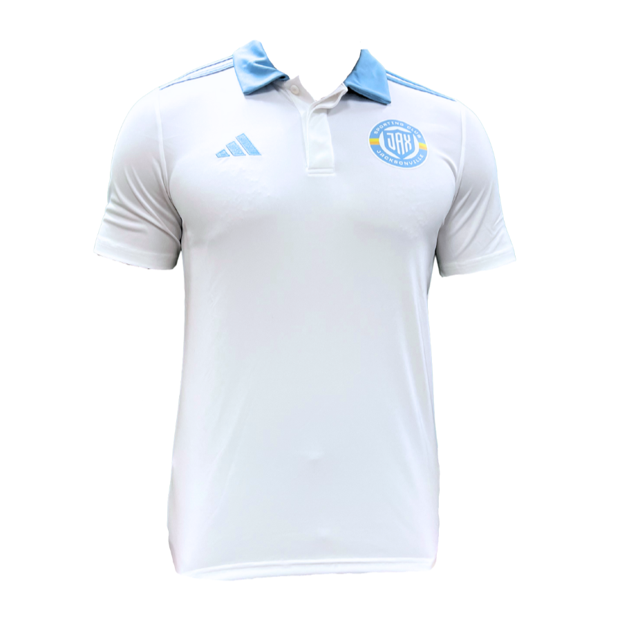 Mens White Adidas Entrada Polo