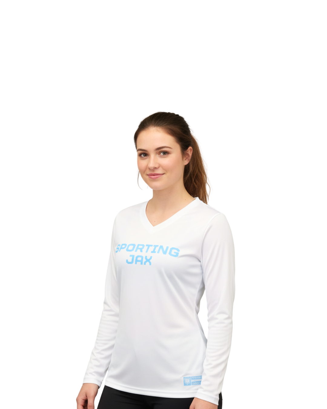 Women's LS White Performance-Blend SJAX