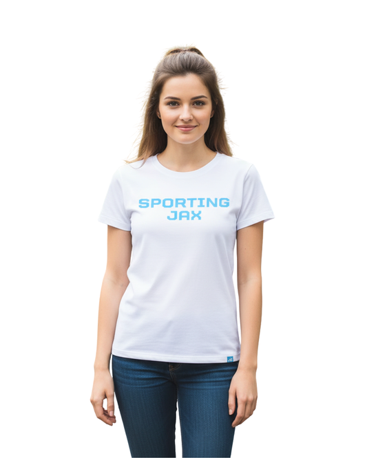 Women's SS White Tri-Blend SJAX
