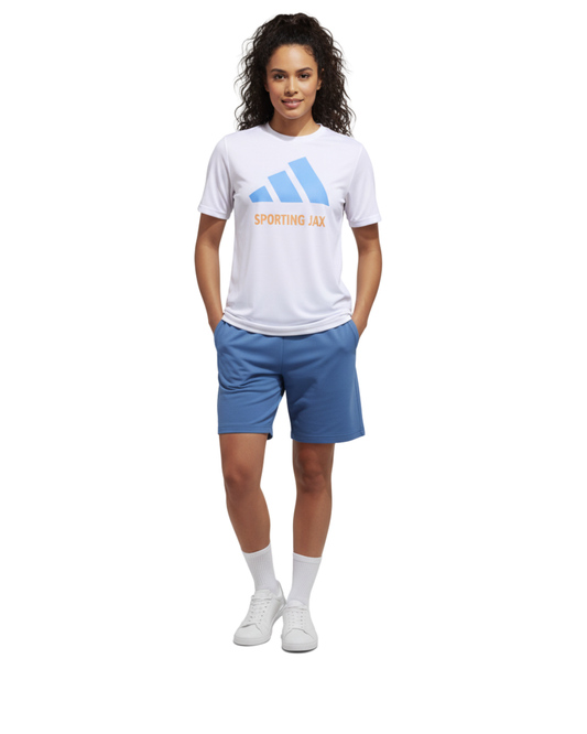 Women's White Adidas SJAX T-Shirt