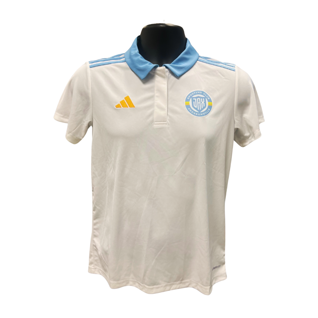 Mens White Adidas Entrada Polo