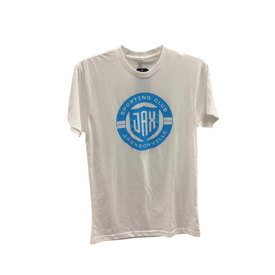Unisex White Crest Tee