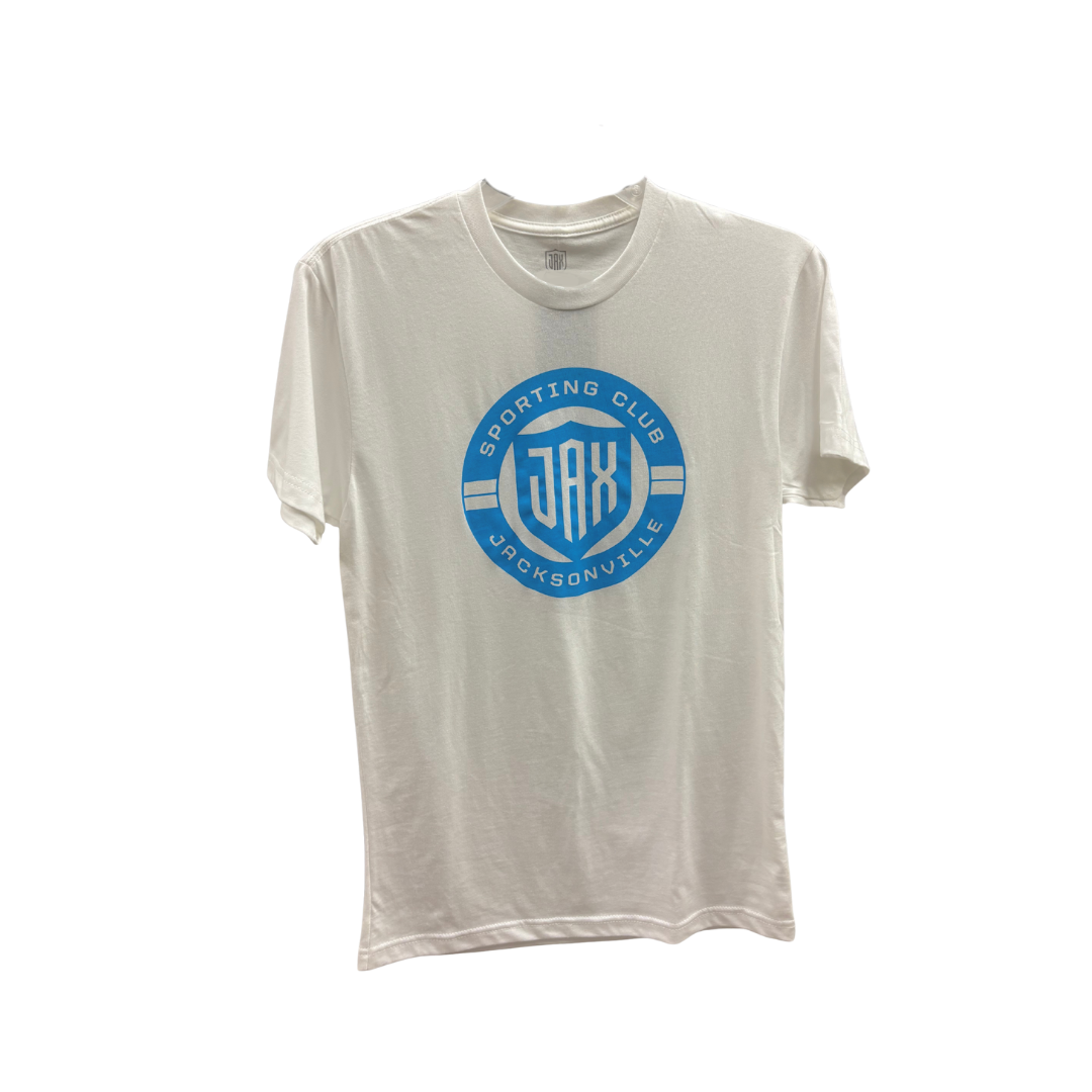 Unisex White Crest Tee