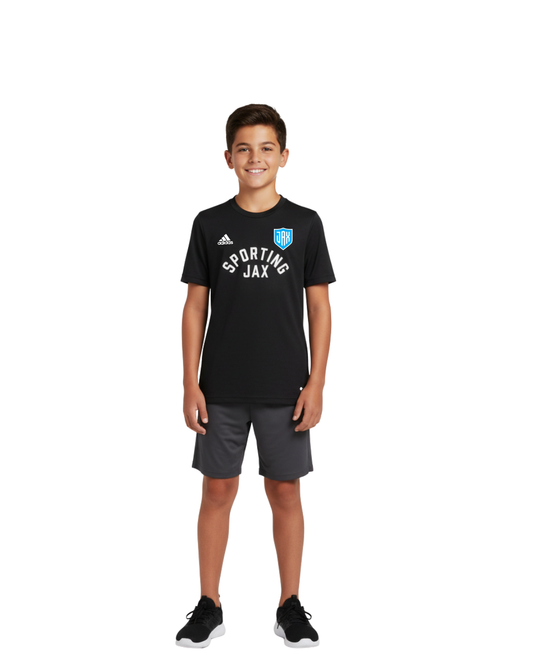 Youth Black Adidas Tee