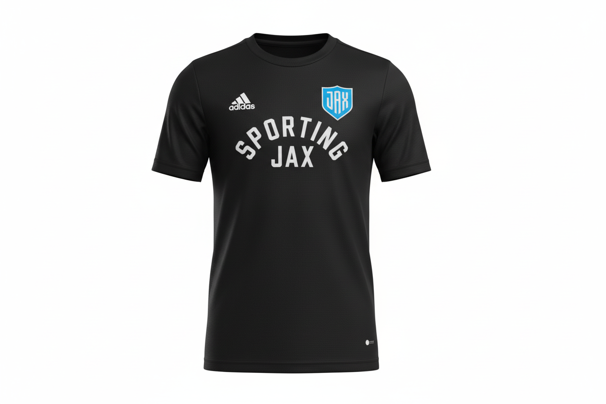 Youth Black Adidas Tee