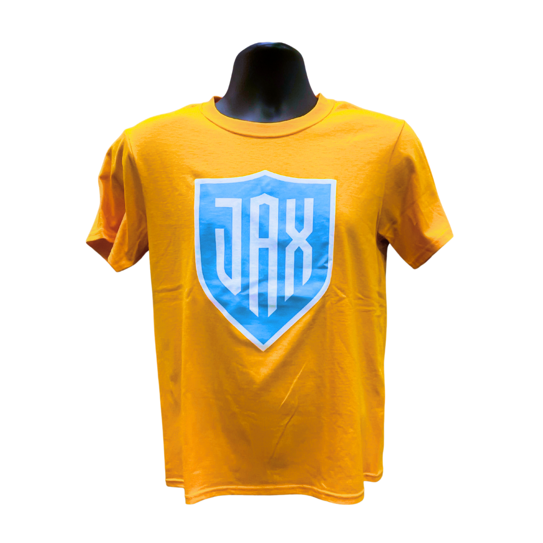 Youth Yellow T-Shirt w/ JAX Shield