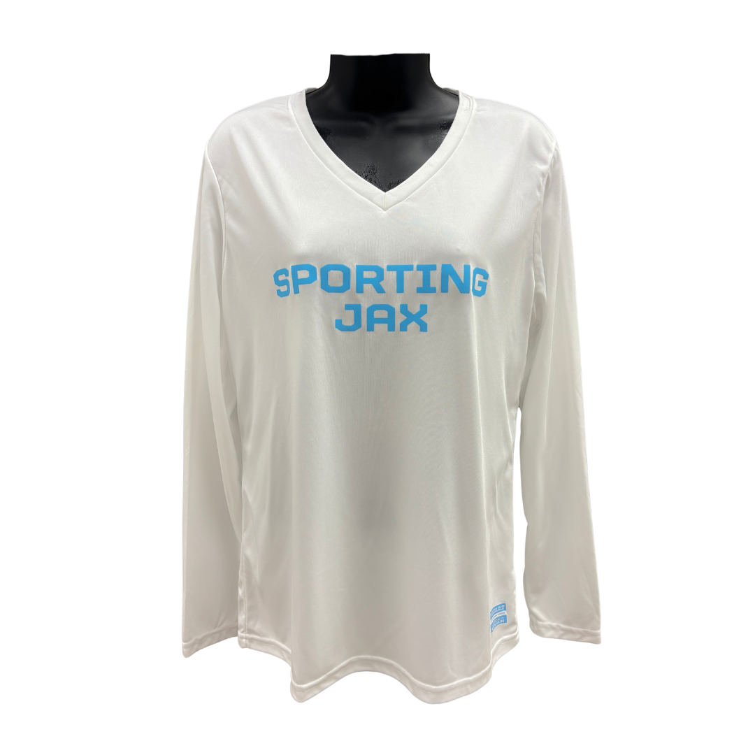 Women's LS White Performance-Blend SJAX