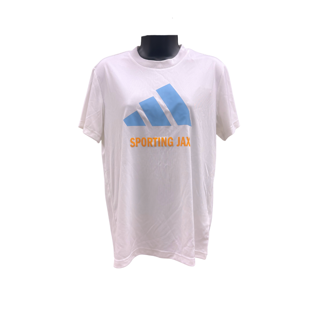 Women's White Adidas SJAX T-Shirt