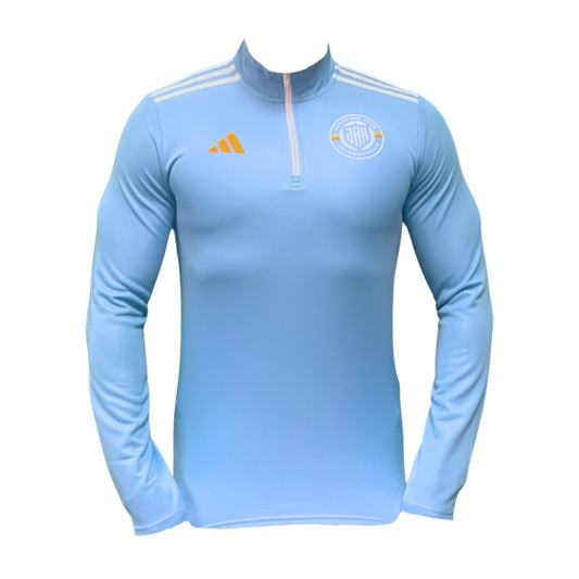 Men's Blue Adidas Quarter Zip