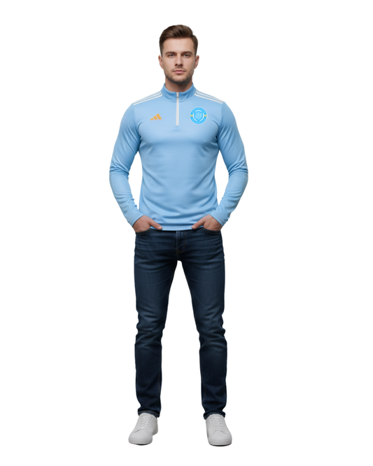 Men's Blue Adidas Quarter Zip