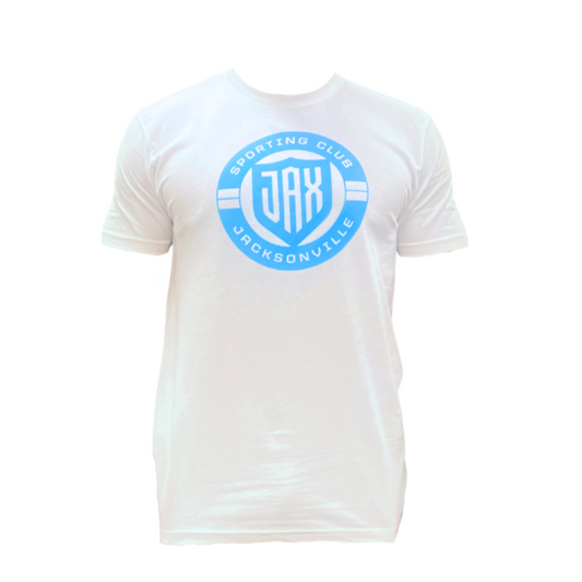Unisex White Crest Tee