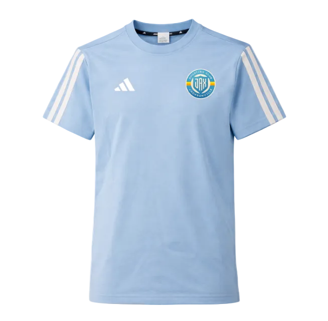 Men's Blue Three Tripe Essential Tee