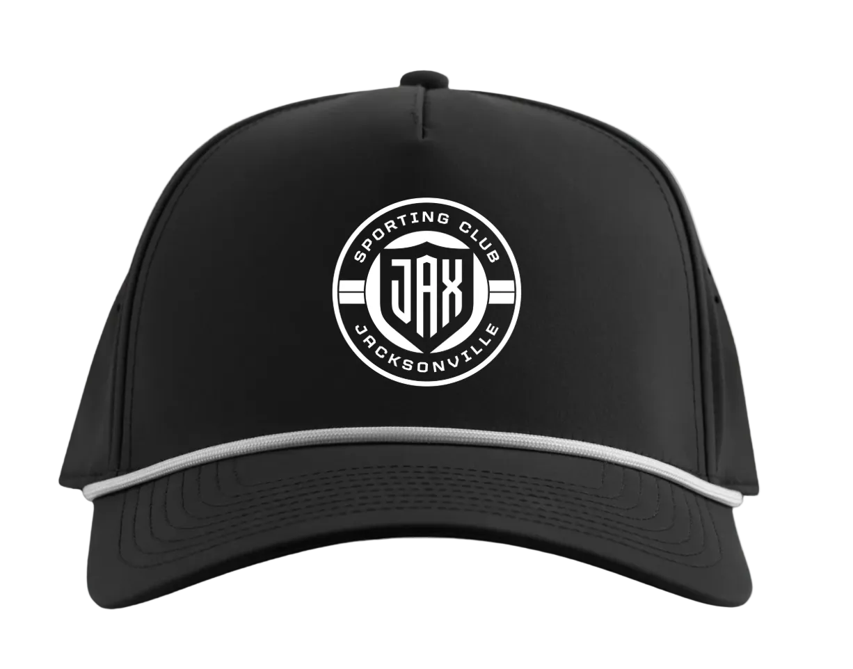 Black Branded Bills 5 Panel Rope Hat