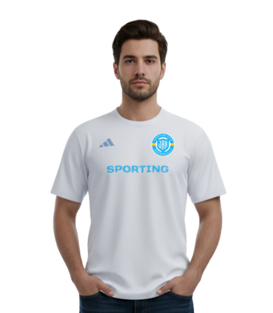 White Adidas Game N Go "Sporting" Tee