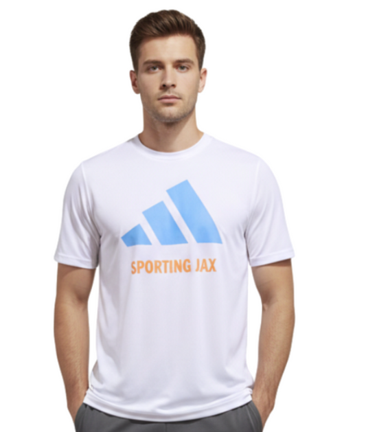 Men's White Adidas SJAX T-Shirt