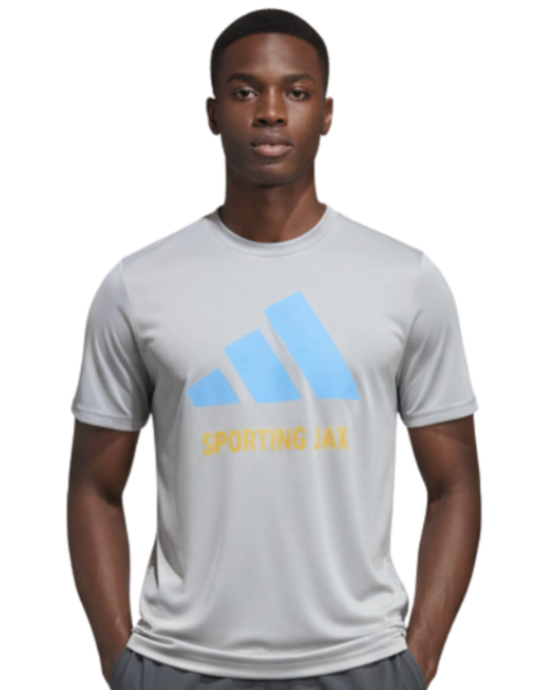 Men's Gray Adidas SJAX T-Shirt
