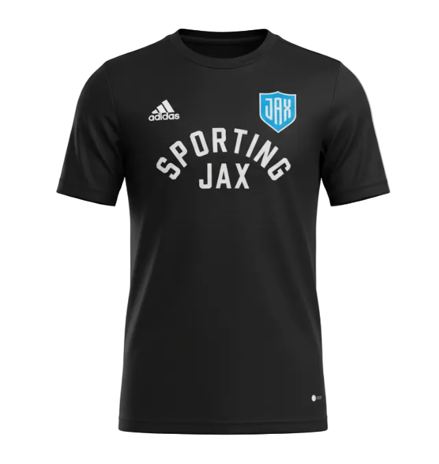 Youth Black Adidas Tee