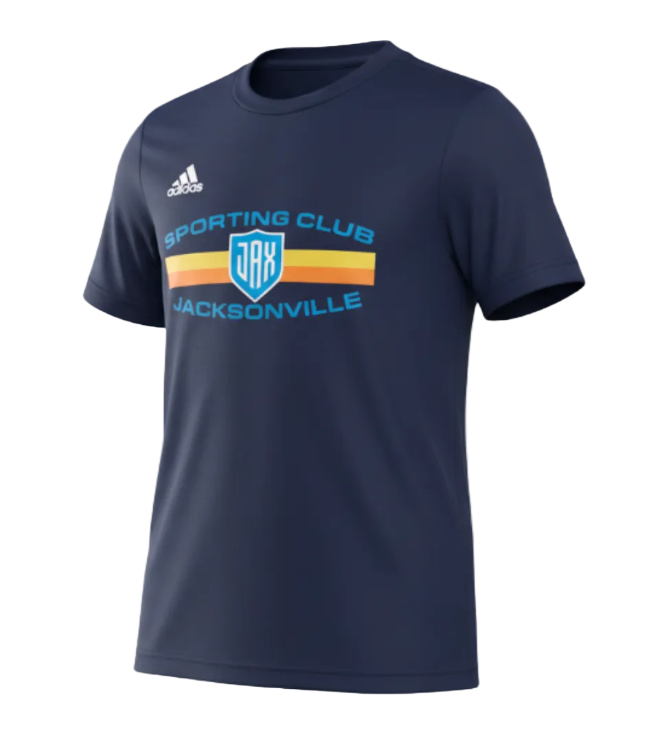 Youth Navy Adidas Tee