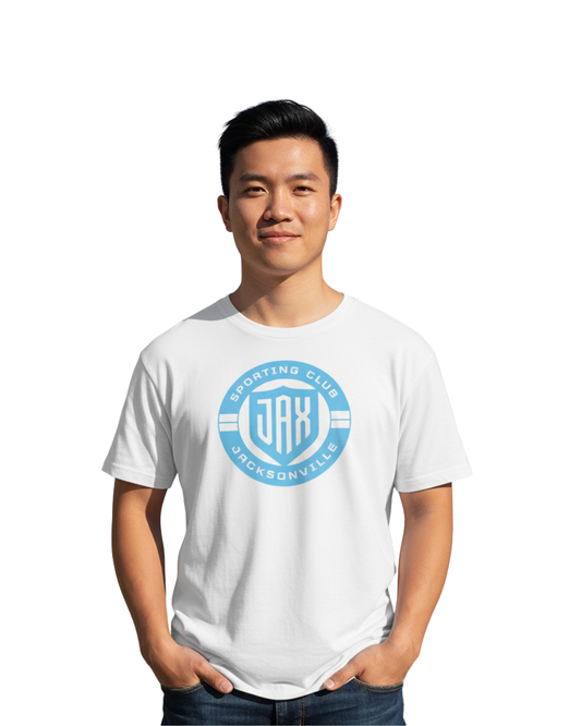 Unisex White Crest Tee