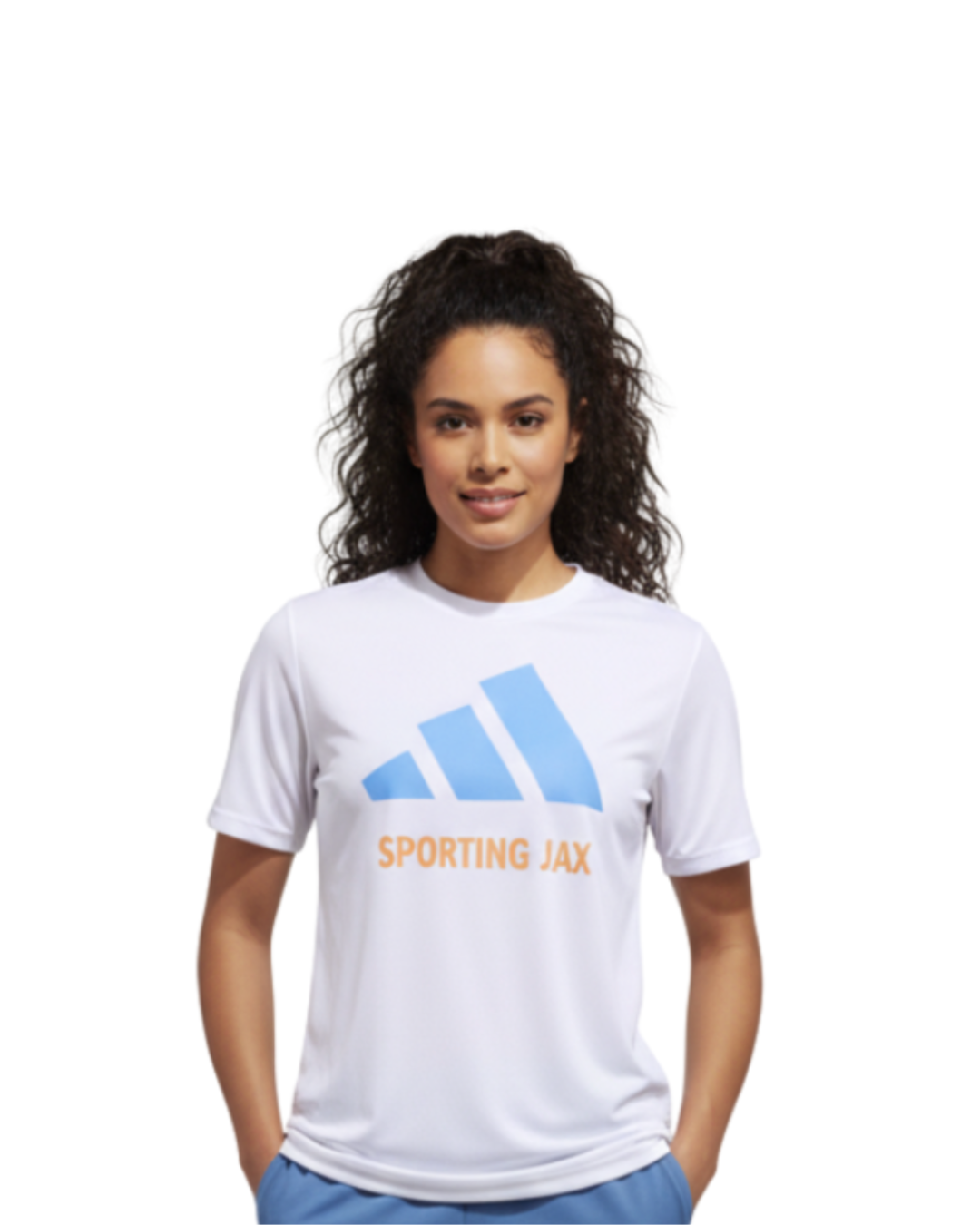 Women's White Adidas SJAX T-Shirt