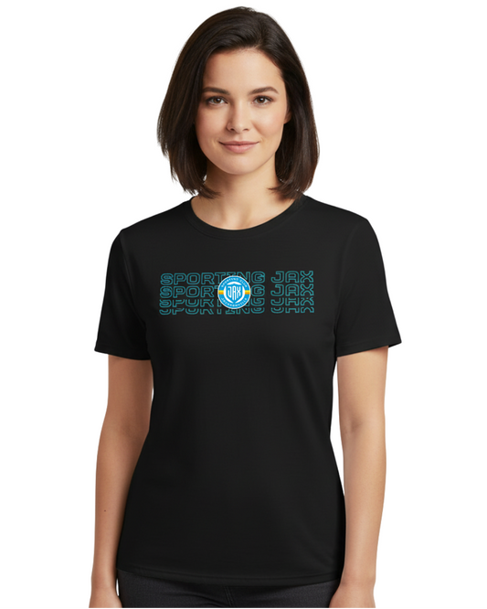 Women's Black SJAX T-Shirt