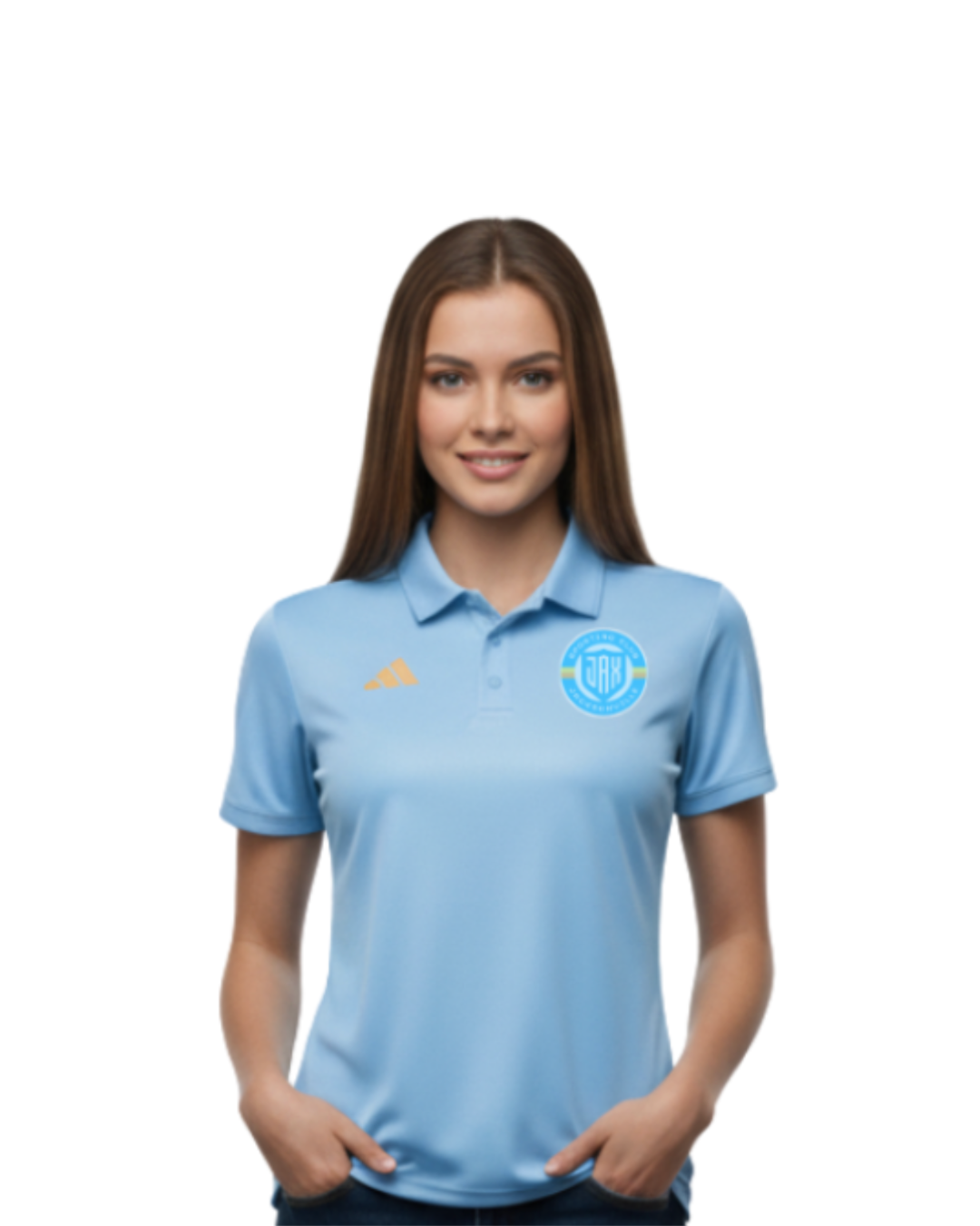 Women's Blue Adidas Entrada Polo