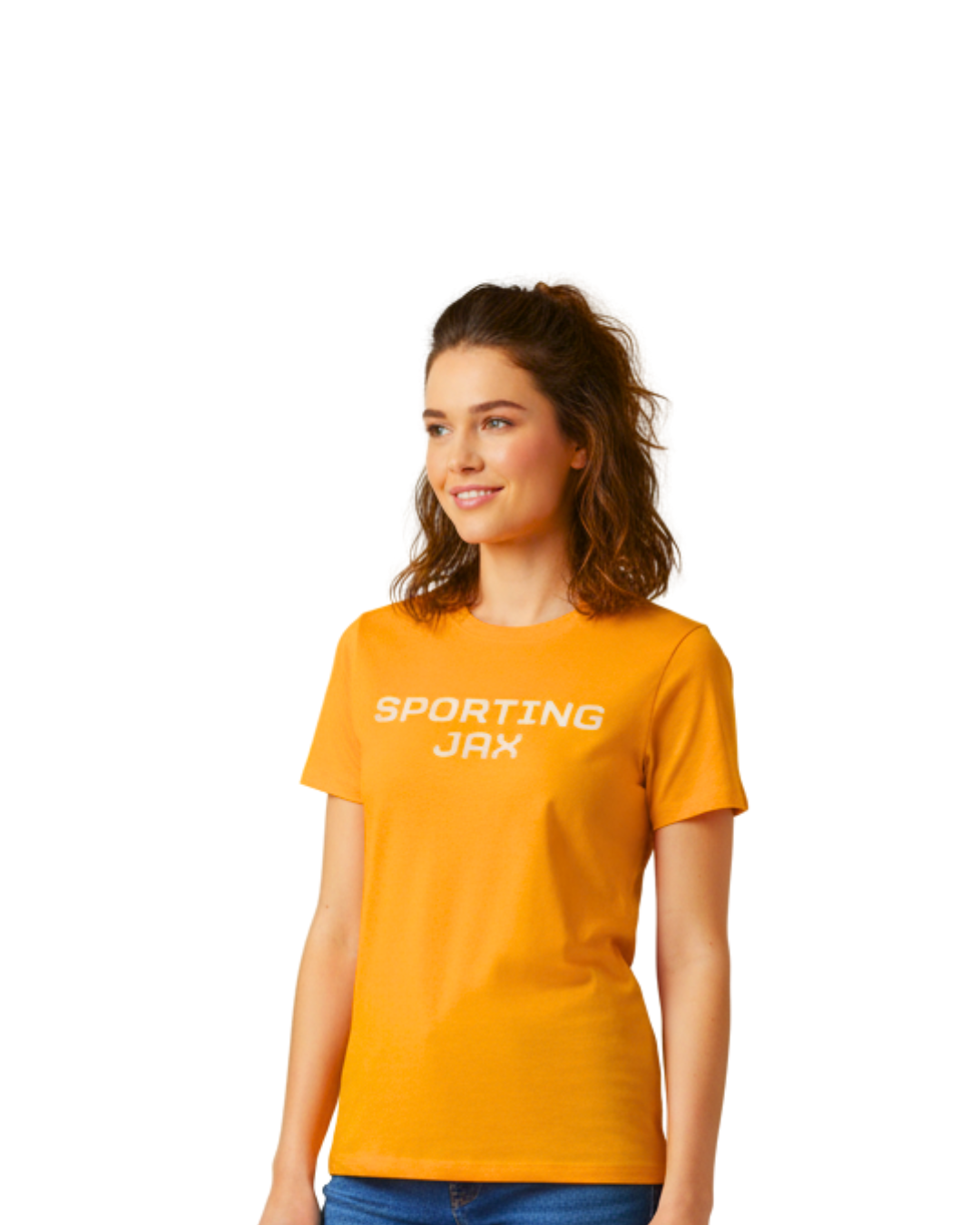 Women's Gold Sporting JAX Shield Tee
