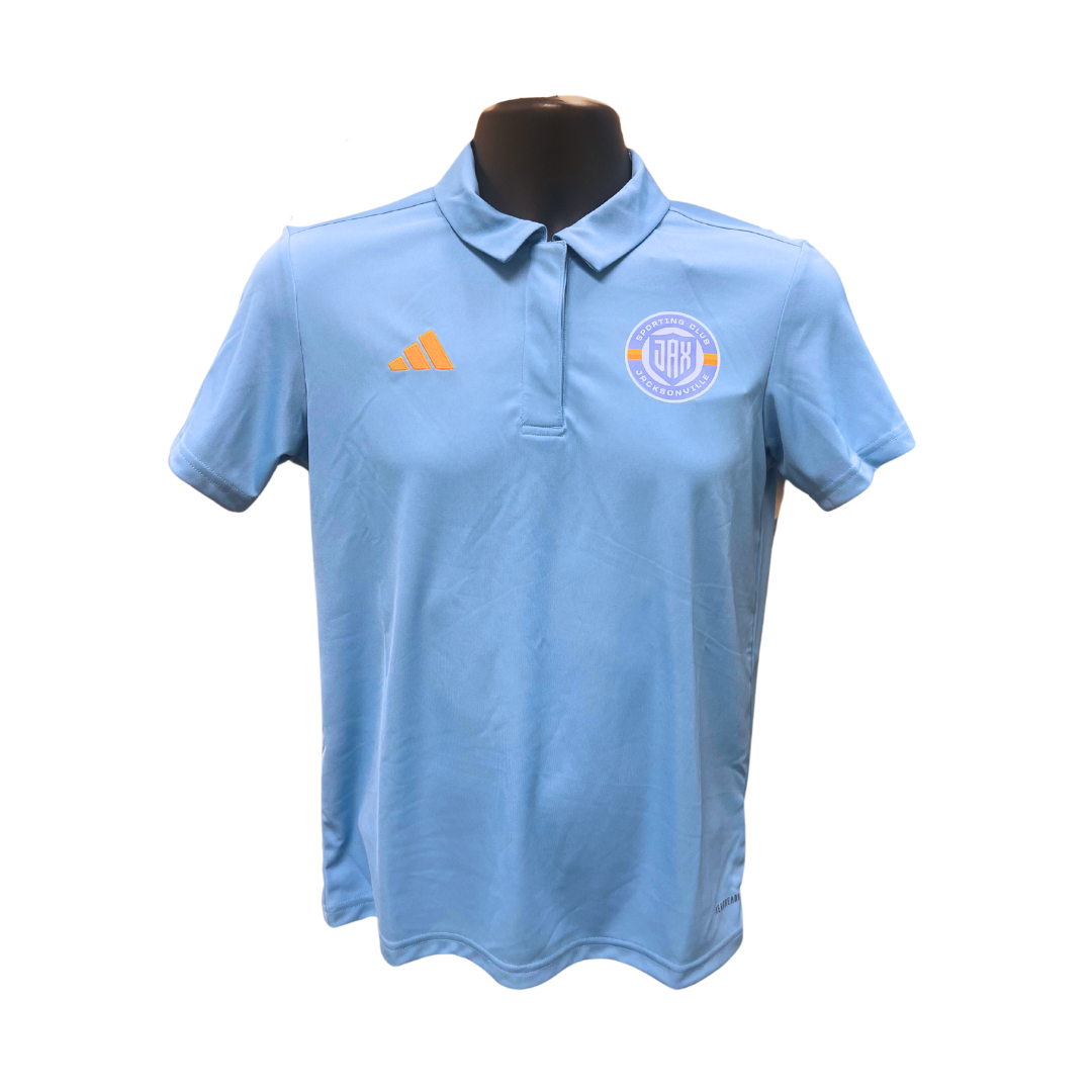 Mens Blue Adidas Entrada Polo