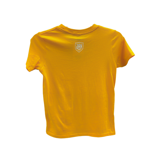 Women's Gold Sporting JAX Shield Tee