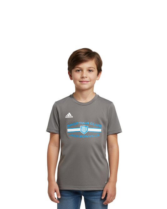 Youth Gray Adidas Tee